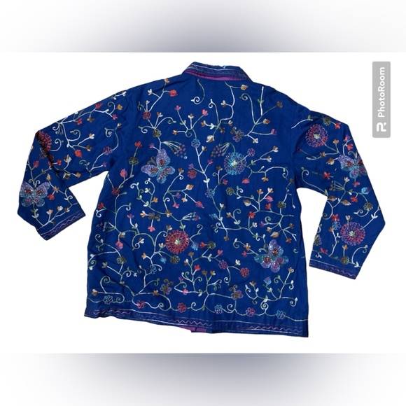 The Quacker Factory beaded embroidered jacket Sz. S - Picture 2 of 3